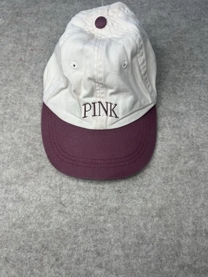Victoria’s Secret 粉色棒球帽白色和勃艮第可调刺绣标志 — 第 1/3 张图片
