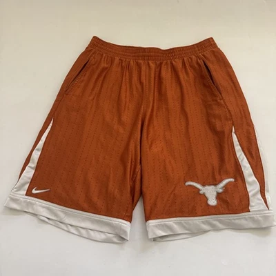 Vintage Nike Texas Longhorns Shorts Mens XL Orange White Mesh Team Basketball - Image 1 of 4