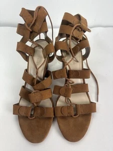 Marc Fisher Patsey Marrón Gamuza Con Cordones 3 pulgadas Bloque Tacones Mujer Talla 8.5M - Imagen 1 de 8