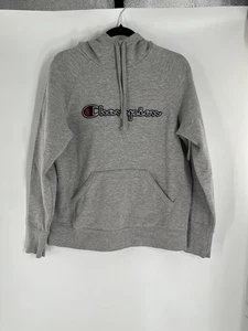 CHAMPION AUTHENTIC ATHLETIC WEAR men's pullover gray hoodie size M outdoors logo - Picture 1 of 11