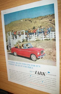 1960 Studebaker Lark Cabrio großes Magazin Auto Werbung - "Nichts schlägt diese 1 zum Spaß - Bild 1 von 1
