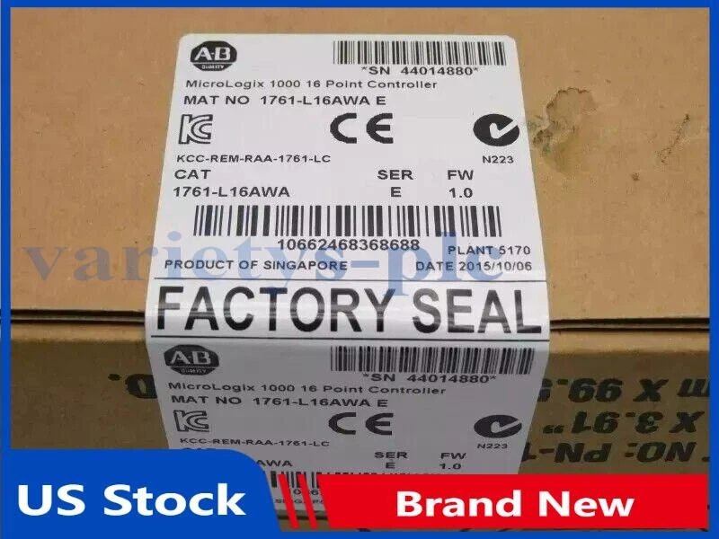Factory Sealed AB 1761-L16AWA MicroLogix 1000 16 Point Controller US Free Tax - Image 1 of 1