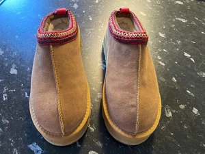 Women’s UGG Tazz ll Platform Boots Shoes Slippers Size UK 6 Chestnut Brown VGC - Picture 1 of 16