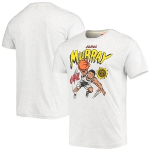Men's Homage Jamal Murray Ash Denver Nuggets Comic Book Player Tri-Blend T-Shirt - Picture 1 of 3