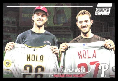 2022 Topps Stadium Club Chrome Aaron Nola   284 Phillies - Image 1 of 2