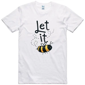 T-shirt carina design Let It Bee vestibilità regolare maglia cotone - Foto 1 di 1