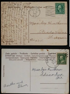 2 Postkarten - gestempelt La Crosse WI & Gays Mills WI - Lot #7 - Bild 1 von 5