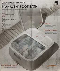 Sharper Image Spahaven Foot Bath, Heated Spa with Massage Rollers - READ DESC!! - Picture 1 of 5