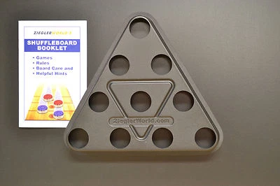 ZIEGLERWORLD TABLE SHUFFLEBOARD BOWLING REGULATION PINSETTER & RULE BOOKLET NO PINS INCLUDED