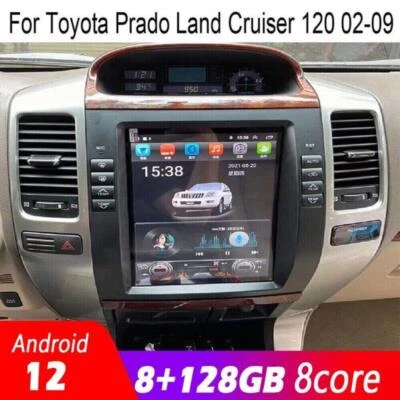 10.4" Touchscreen Android Gps Navigation For Toyota Prado Land Cruiser 120 8+128 - Image 1 of 4