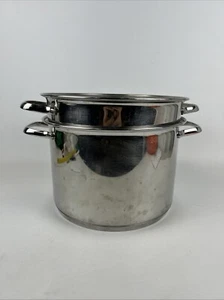 Tramontina Tri-ply Clad 18/10 Stainless Steel 8QT Stock Pot and Strainer - Picture 1 of 12