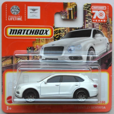 Matchbox 2018 Bentley Bentayga weiß Neu/OVP SUV MBX Auto Mattel white bianco ´18 - Bild 1 von 4