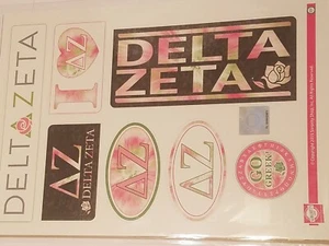 DELTA ZETA Aquarell Stickerbogen TYP 2 - Bild 1 von 1