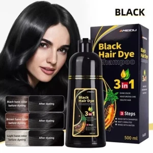 Hair Dye Shampoo Instant Meidu 3 in 1 +100% Grey Coverage - Herbal Ingredients - Picture 1 of 11