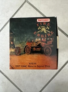 MATCHBOX MODELS OF YESTERYEAR Fire Engine Series 1937 GMC Rescue Squad Van YFE10 - Picture 1 of 8