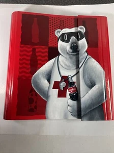 COCA-COLA 1995 OSO POLAR CARPETA TRIPLE 2 carpetas interiores ¡Súper bonito! - Imagen 1 de 5