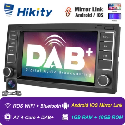 Android 15 DAB+ Autoradio GPS Navi WiFi für VW T5 Multivan V Touareg Transporter - Bild 1 von 4