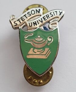 Stetson University Florida Vintage Enamel pin badge - CB Made in USA School