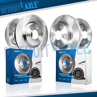 300mm Front and 316mm Rear Disc Brake Rotors Kit for 2017 2018 2019 Ford Fusion2 - Image 1 of 4