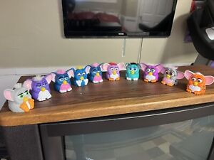 Lot of 10McDonald's FURBY Hard Plastic Toys Happy Meal Toys 1998 Vintage Furby's