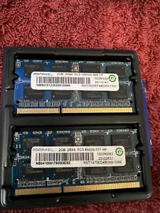 Ramaxel 4GB (2x2GB) 2RX8 PC3-10600S-999 HF And PC3-8500S-777 Laptop Memory Used - Picture 1 of 2