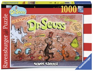 Ravensburger Dr Seuss: Seuss Street 1000 Pc Puzzle - NEW - RARE - Ships FREE! - Picture 1 of 2