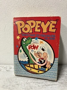 Popeye Ghost Ship to Treasure Island Whitman Big Little 1967 Color Booklet Book - Picture 1 of 5