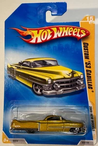 2009🔥 HOT WHEELS, CUSTOM '53 CADILLAC, 15/42, 2009 NEW MODELS 015/190 GOLD - Picture 1 of 5