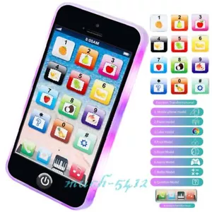 English Music Toy Phone Simulation Learning Light up Baby Early Educational Toys - Picture 1 of 10
