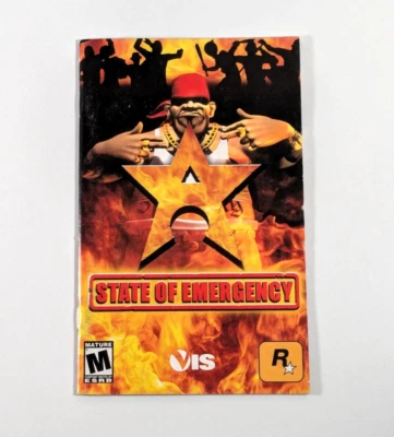 State of Emergency Manual/Solo instrucciones (Sony PlayStation 2, 2003) PS2 Foto 1 de 4