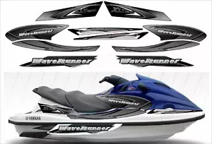 YAMAHA WAVERUNNER XLT 1200 2001- 2003 Graphics / Decal / Sticker Kit black / w - Picture 1 of 5