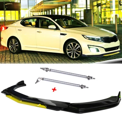 Front Bumper Lip Spoiler Splitter Accessories Parts+Strut Rods For Kia Optima/K5 Foto 1 de 4