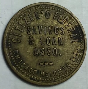 CHICAGO HEIGHTS. ILLINOIS Citizen’s Federal Savings & Loan Parking Cheken - Imagen 1 de 8
