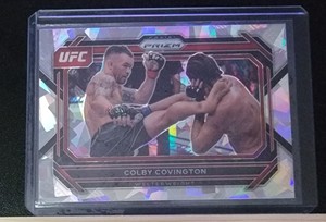 2023 Panini Prizm UFC Colby Covington Cracked Ice Prizm #30