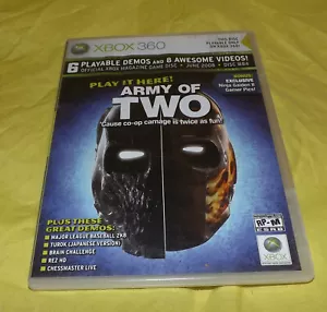 🎮 MICROSOFT OFFICIAL XBOX 360 MAGAZINE DEMO GAME DISC #84 JUNE 2008 ARMY OF TWO - Picture 1 of 4