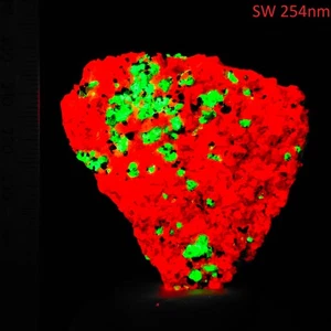 Willemite Calcita onda corta brillante fluorescente mineral espécimen Franklin 532ct - Imagen 1 de 8