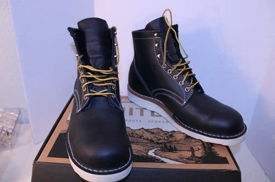 WHITE'S BOOTS FOREMAN STEEL TOE BLACK SIZE 8.5EE 6" HEIGHT - Image 1 of 4