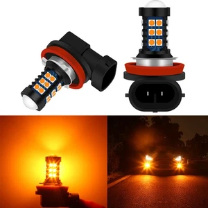 2x H11 30SMD Canbus Fog Light LED 360° Illumination Bulbs Yellow Plug and Play - Picture 1 of 9