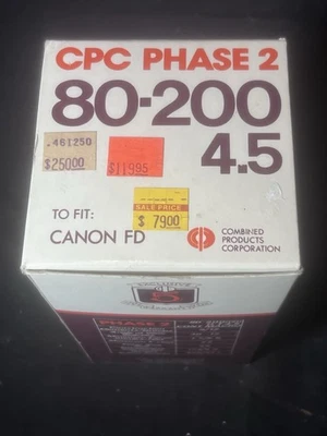 BRAND NEW CPC Phase 2 CCT 80-200mm Continuous Macro F4.5mm Lens - Image 1 of 4