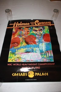 Poster Leroy Neiman Holmes vs Cooney Fight 1982 Caesars Palace Boxe - Foto 1 di 4