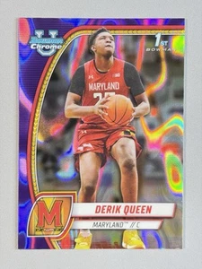 Derik Queen 2024 Bowman Chrome U #19 Purple Lava 1st Bowman - NBA DRAFT - Picture 1 of 2