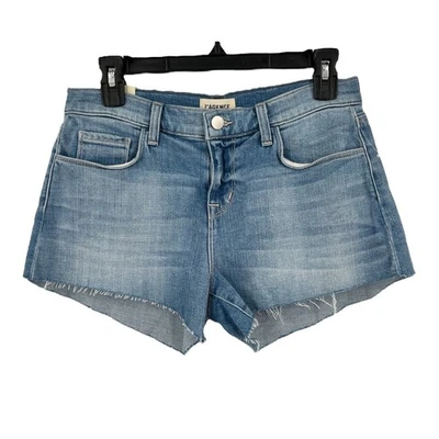 L'Agence shorts Audrey mid rise cutoff denim size 26 - Image 1 of 4