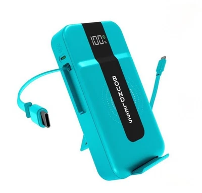 Boundless 15 000 мАч, 20 Вт беспроводной зарядный блок питания вилка переменного тока и кабели бирюзовый  - Изображение 1 из 4