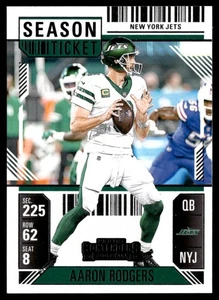AARON RODGERS 2024 PANINI CONTENDERS FOOTBALL SEASON TICKET NEW YORK JETS #78 - Picture 1 of 2