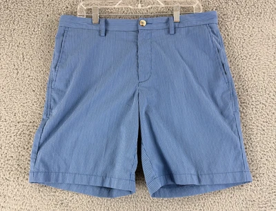 Southern Tide Seersucker Shorts Mens Size 34 Blue Striped Casual Summer Beach - Image 1 of 4