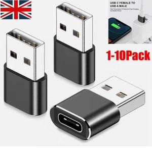 USB 3.1 to Type C Female to USB Male Adaptor Converter Connector Charger Plug UK - Picture 1 of 26