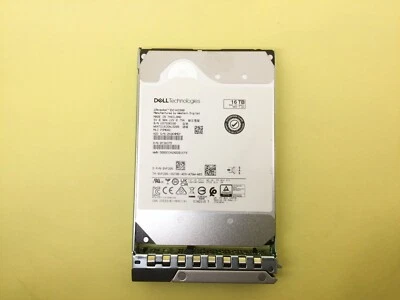 VF206 Dell 16TB 7.2K SAS 12Gbps 3.5'' 512e HDD 0VF206 WUH721816AL5200 - Image 1 of 3