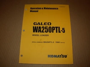 Komatsu WA250PTL-5 Loader Operation Maintenance Manual , s/n 70001 - up  - Picture 1 of 4