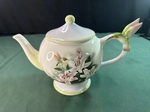 Lena Liu Hummingbird & Lillies Teapot by Teleflora Imperial Graphics Tea Pot - Picture 1 of 11
