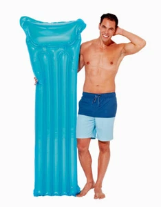 💦 Alfombra de aire transparente inflable azul flotador de piscina para adultos 5 pies 6 pulgadas con parche de reparación - Imagen 1 de 6